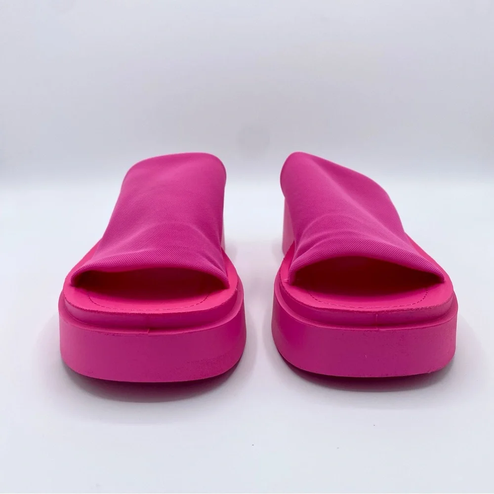 Steve Madden Pink Gimmee Platform Wedge Sandal